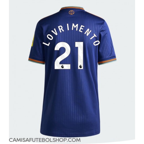 Camisa de time de futebol Newcastle United Tino Livramento #21 Replicas 3º Equipamento Feminina 2025-26 Manga Curta